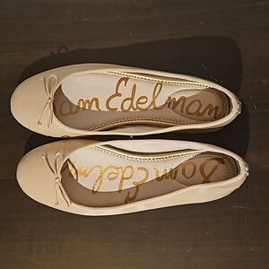 Sam Edelman nude ballet flats 10 wide 10w